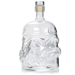 High borosilicate heat-resistant and cold resistant glass wine bottle Star Wars White Soldier glass wine bottle creative decanter liquor dispenser