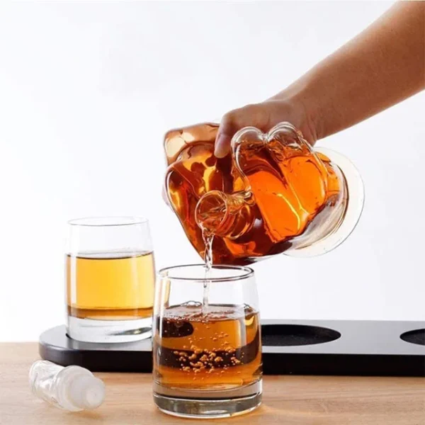 The Wine Savant Middle Finger Decanter Novelty Whiskey & Wine Decanter Set - Image 6