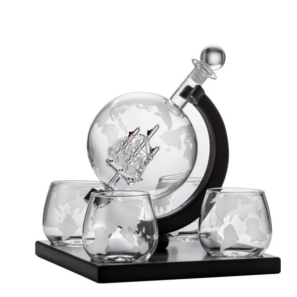 Creative Globe Decanter Set - Image 5
