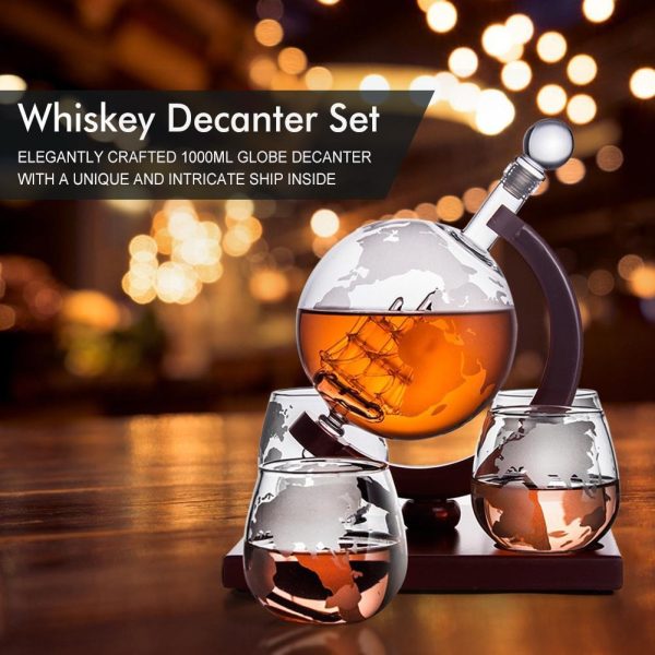 Creative Globe Decanter Set - Image 2