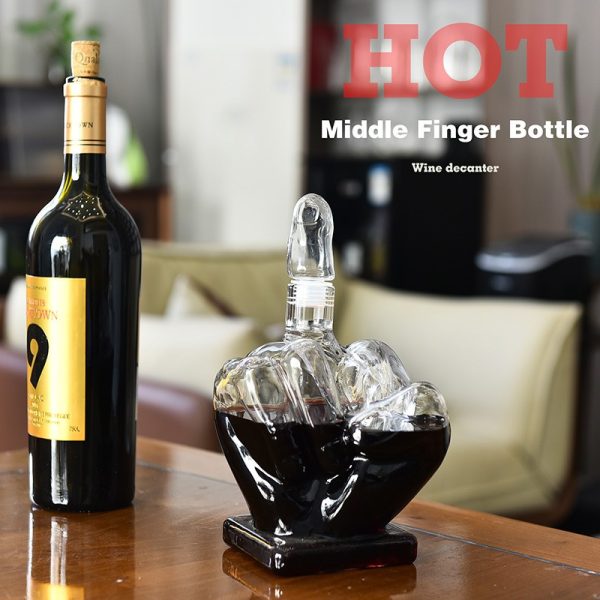Finger Whisky Decanter Wine Glass Decanter Whiskey Container Dispenser For Beverage - Image 2